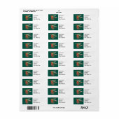 Trout Fly Return-adreslabel Etiket (Full Sheet)