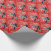 Trout Fly Wrapping Paper "Black Gnat" Cadeaupapier (Hoek)
