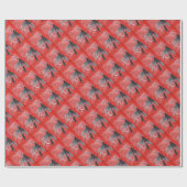 Trout Fly Wrapping Paper "Black Gnat" Cadeaupapier (Vlak)