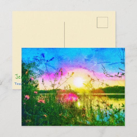 TROUT LAKE GREEN BRIEFKAART (Voorkant / Achterkant)