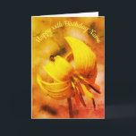 Trout Lily en Friend Art, gepersonaliseerd op zate Kaart<br><div class="desc">Mooie kleine wilde gele forel met een vriendin van insecten. Fotografie door Susan met een verstoord effect. U kunt om het even welke tekst veranderen of toevoegen u voor een persoonlijkere aanraking houdt van.</div>