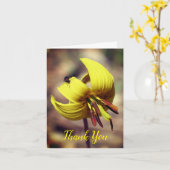 Trout Lily en Friend Floral Hartelijk dank Kaart (Gele Bloem)