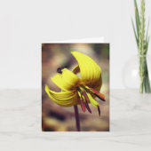 Trout Lily en Friend Floral Note Kaart (Voorkant)