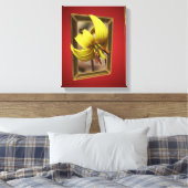 Trout Lily stroomt uit de grenzen Canvas Afdruk (Insitu (Slaapkamer))