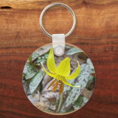 Trout Lily Wildflower - Erythronium americanum Sleutelhanger (Voorkant)