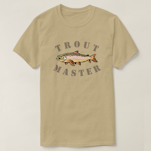 Trout Master too T-shirt (Design voorkant)
