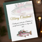 Trout Merry Christmas Invite Feestdagenkaart