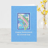 Trout naar Great Guy Pensioen Kaart (Gele Bloem)