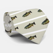 Trout op beige stropdas (Opgerold)