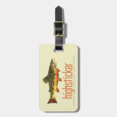 Trout personaliseren Vist Bagagelabel (Voorkant verticaal)