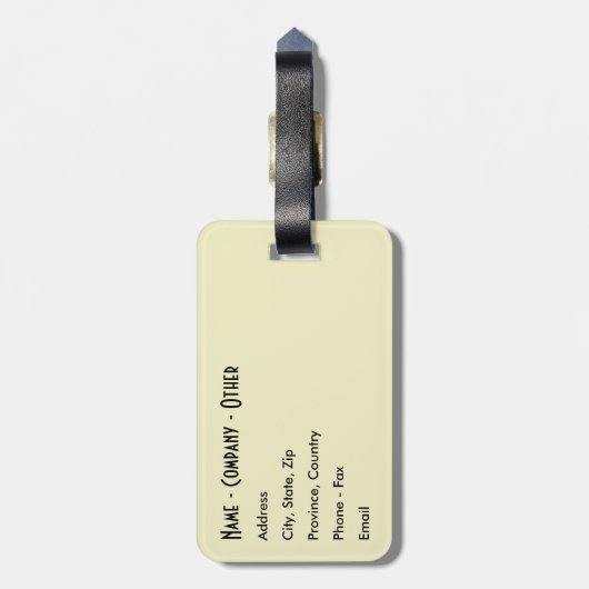 Trout personaliseren Vist Bagagelabel (Achterkant verticaal)