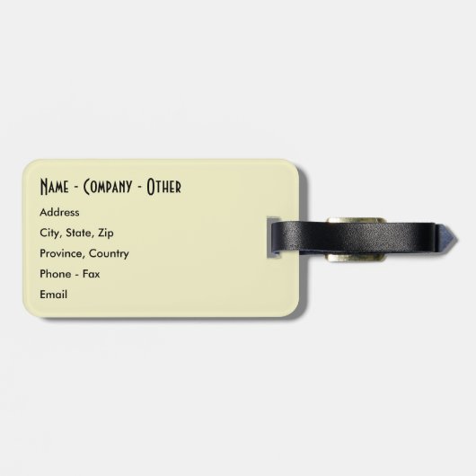 Trout personaliseren Vist Bagagelabel (Achterkant horizontaal)