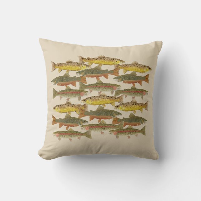 Trout Pillow Kussen (Voorkant)