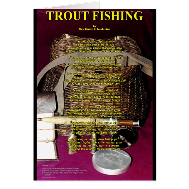 TRout Poem- Rod, reel en rok (Voorkant)