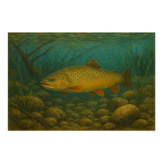 Trout Poster Print (Voorkant)