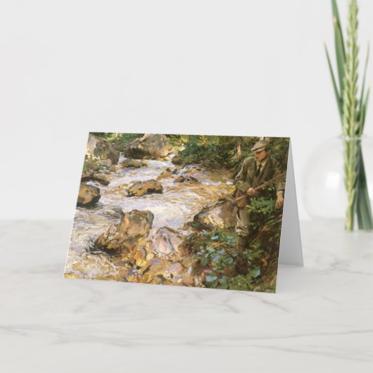 Trout Stream in the Tirol by John Singer Sargent Kaart (Voorkant)