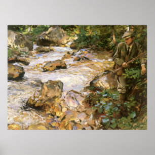 Trout Stream in the Tirol by John Singer Sargent Poster