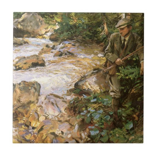 Trout Stream in the Tirol by John Singer Sargent Tegeltje (Voorkant)