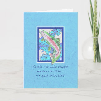 Trout to Big Brother Birthday Kaart