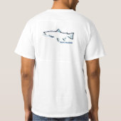 Trout Tracker Vist T-Shirt - Burnt Blue (Achterkant)