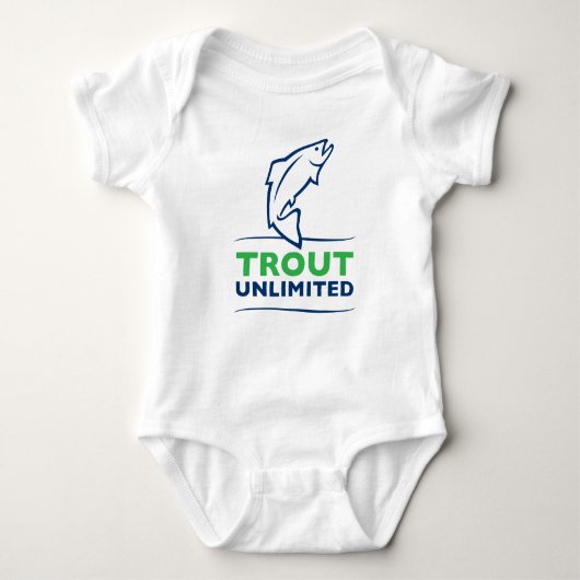 Trout Unlimited Baby Jersey Romper (Voorkant)