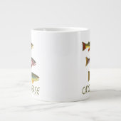 Trout vangen en vrijgeven grote koffiekop (Voorkant)