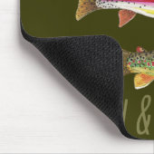 Trout vangen en vrijgeven muismat (Hoek)