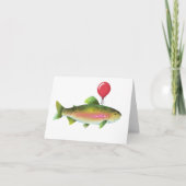 Trout Vis Kaart Voor Vader Verjaardag (Voorkant)
