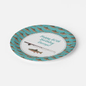 Trout vispapier voor visserijbedrijf — Bord van de (Gekanteld)