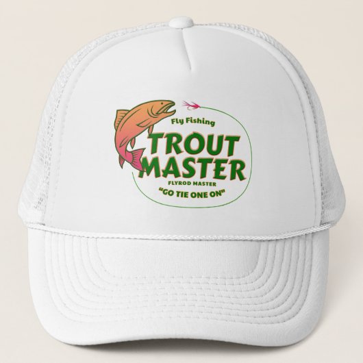 Trout Vissen Meester Trucker Pet (Voorkant)