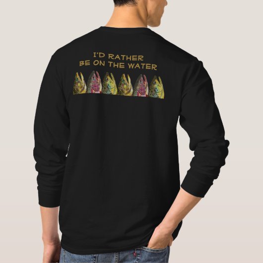 Trout Vist Angler's T-shirt (Achterkant)