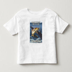 Trout Vist de doorsnede Payette River, Kinder Shirts