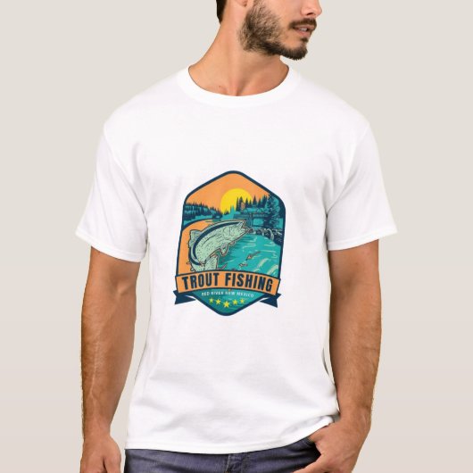 Trout Vist de Rode Rivier in New Mexico T-shirt (Voorkant)