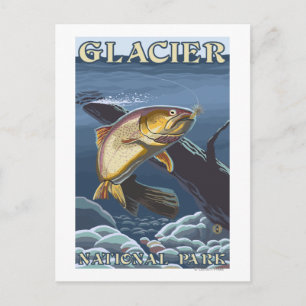 Trout Vist dwarsdoorsnede Briefkaart