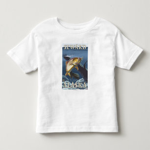 Trout Vist dwarsdoorsnede - Seward, Alaska Kinder Shirts