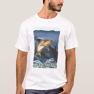 Trout Vist dwarsdoorsnede - Wyoming T-shirt