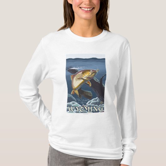 Trout Vist dwarsdoorsnede - Wyoming T-shirt (Voorkant)