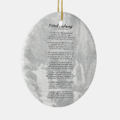 Trout Vist gedicht Keramisch Ornament (Rechts)