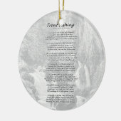 Trout Vist gedicht Keramisch Ornament (Links)