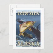 Trout Vist kruissectie - Dawson, Alaska Briefkaart (Voorkant / Achterkant)