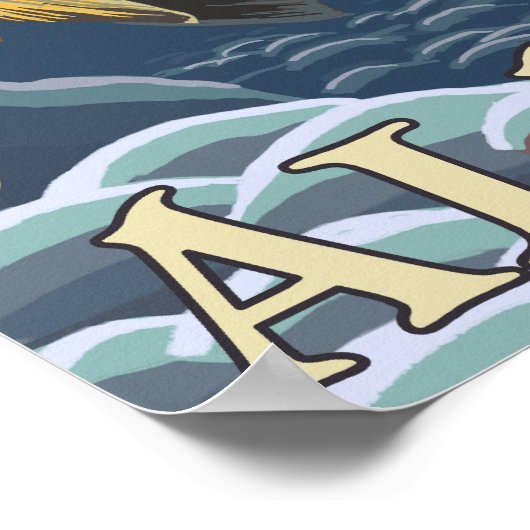 Trout Vist kruissectie - Dawson, Alaska Poster (Hoek)