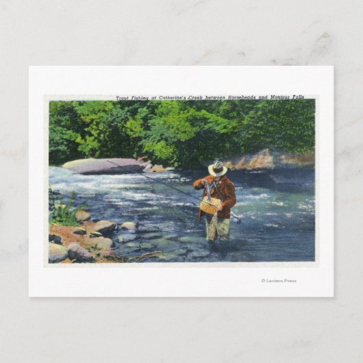 Trout Vist op Catherine's Creek Briefkaart (Voorkant)