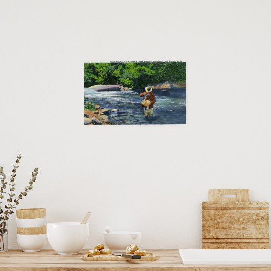 Trout Vist op Catherine's Creek Poster (Keuken)