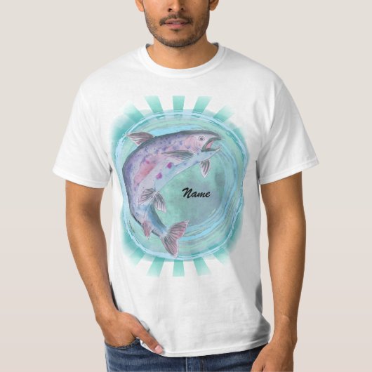 Trout Vist T-shirt op maat (Voorkant)