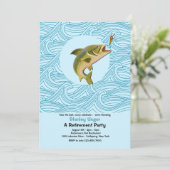 Trout Vist uitnodiging van de Pensioneringspartij (Staand voorkant)