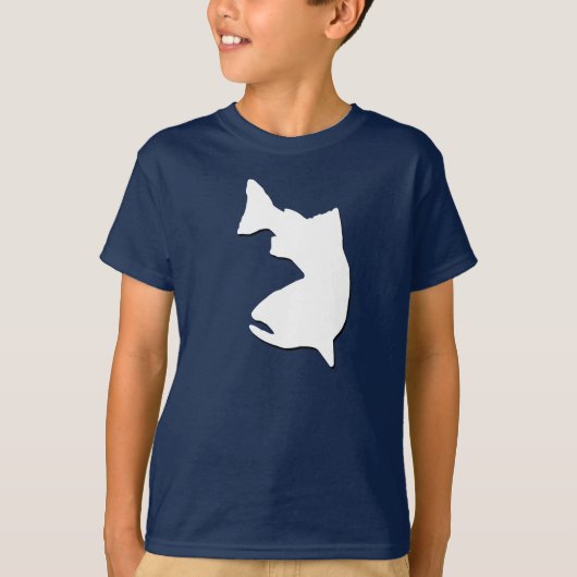 TROUT VIST VECTOR GRAFISCH T-SHIRT (Voorkant)