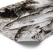 Trout Vist Vintage Image Poster (Hoek)