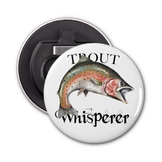 Trout Whisperer Button Flesopener (Voorkant)