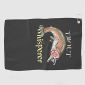 Trout Whisperer Dark Vist Golfhanddoek (Horizontaal)