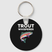 Trout Whisperer Funny Trout Fishing  Sleutelhanger (Voorkant)